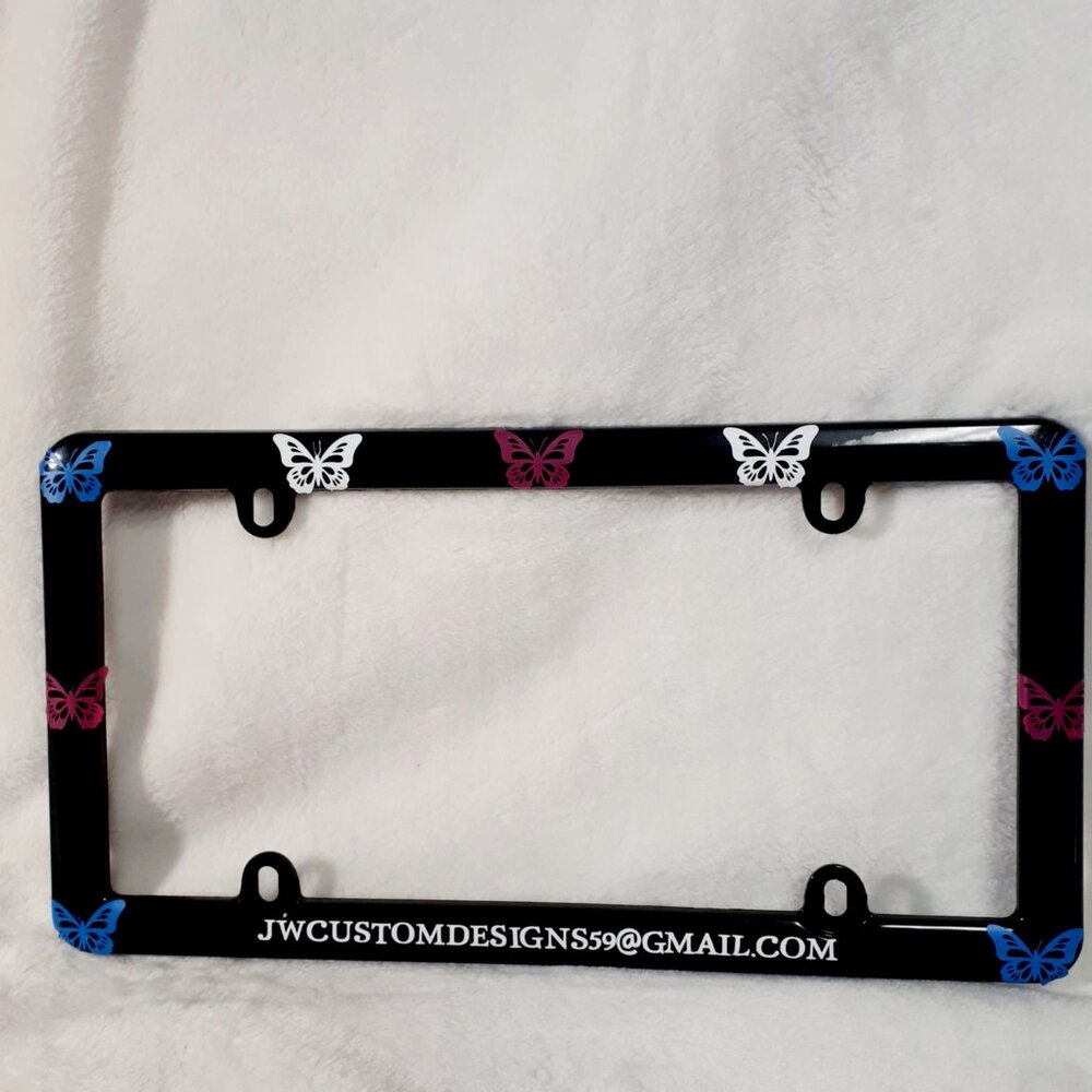 Butterfly License Plate Frame